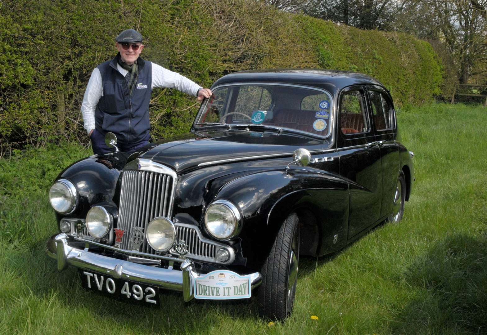 Hugh Crabtree 1955 Sunbeam Mark 3, picture Geoff Fletcher