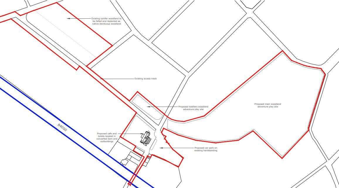 The facility will be located north west of Stockcross off the B4000