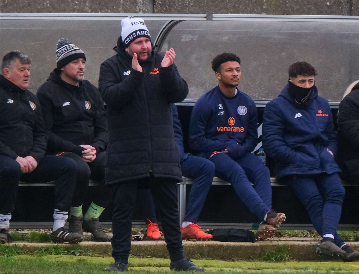 Robinson celebrated 100 games in charge of Hungerford Town on Saturday