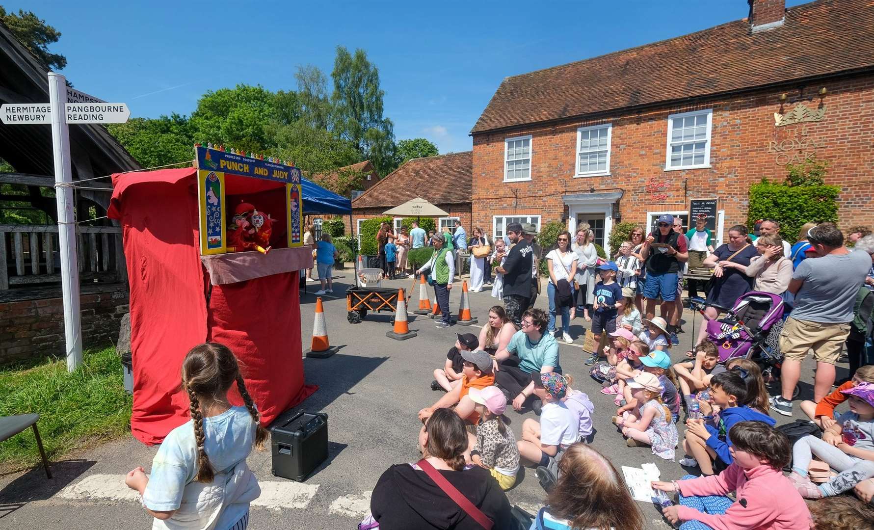 Punch and Judy at last year’s Yattendon & Frilsham Fete