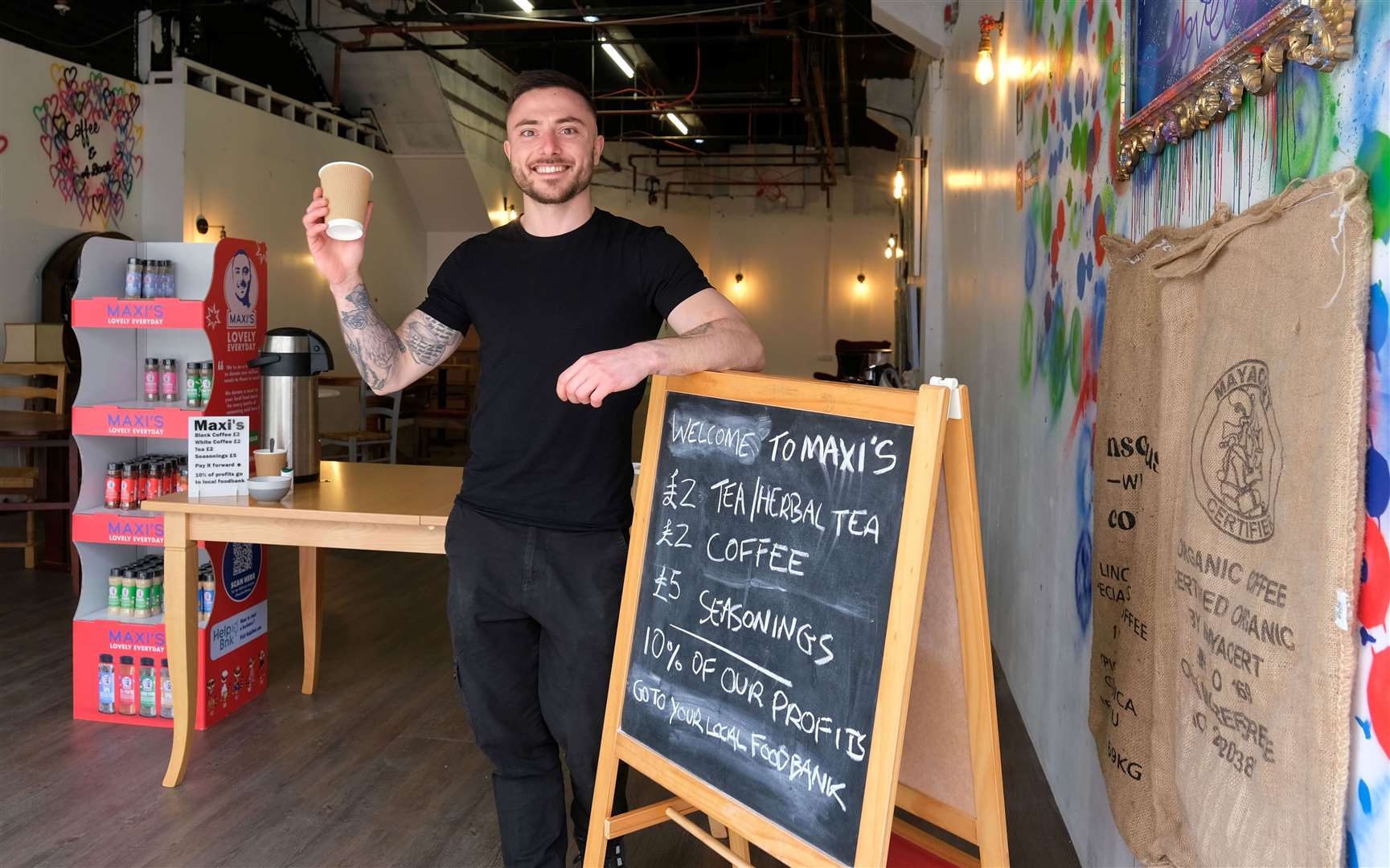 Max McCann is offering free meals for children during the school holidays to help parents struggling with the cost of living