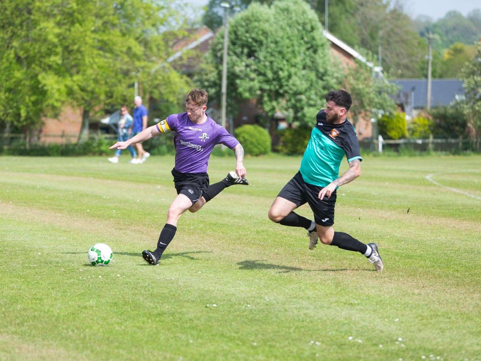 NWX (purple) will host Kingsclere this Sunday