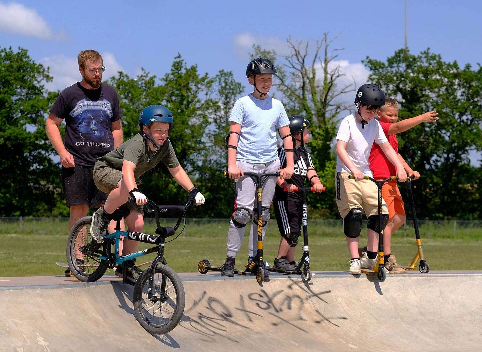 Several Tadley youths took part in the opening day celebrations