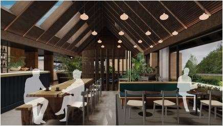 An artist’s impression of the contemporary interior at The Boxford