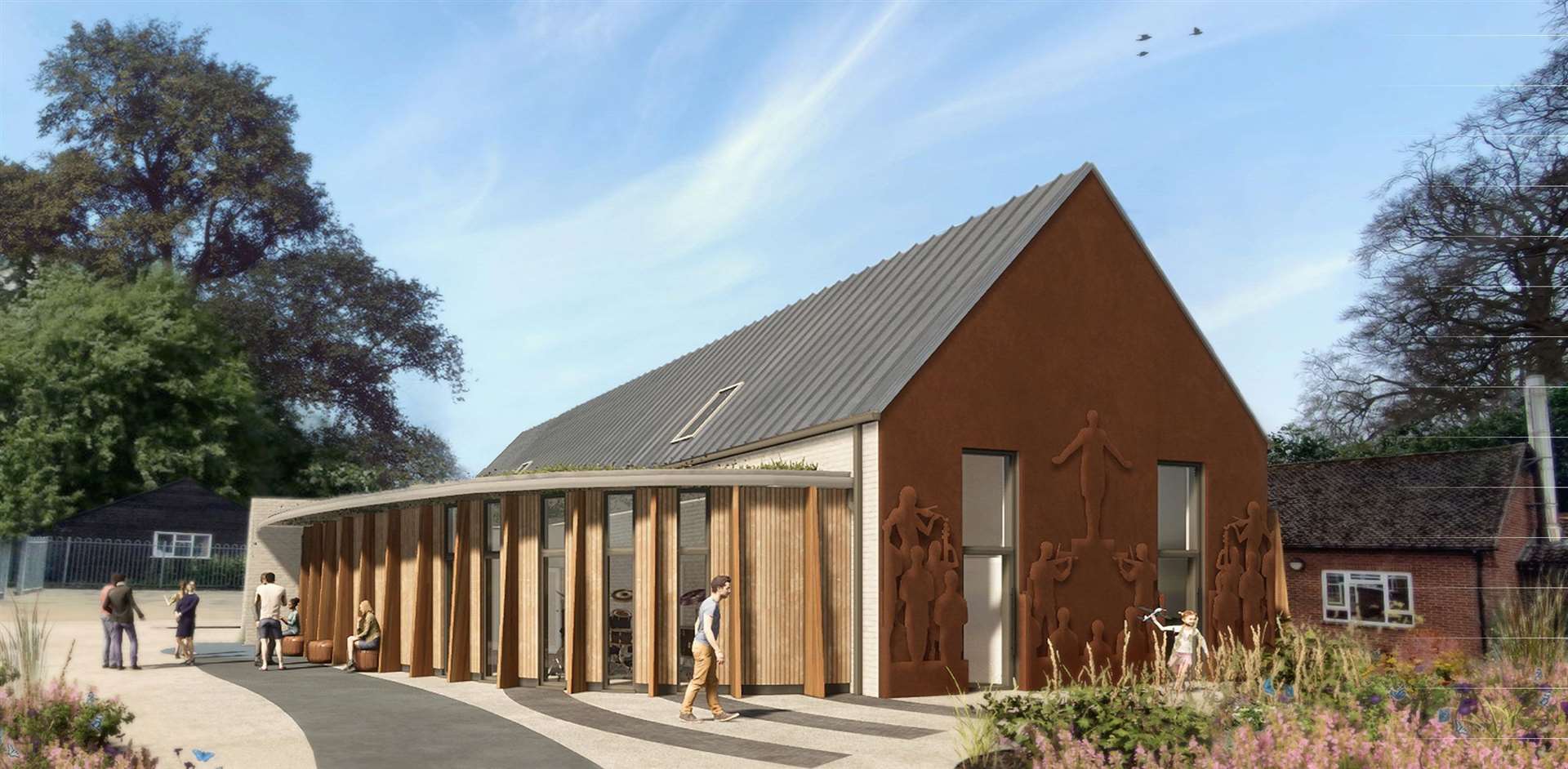 A concept artist's impression of the bespoke new Performing Arts Centre