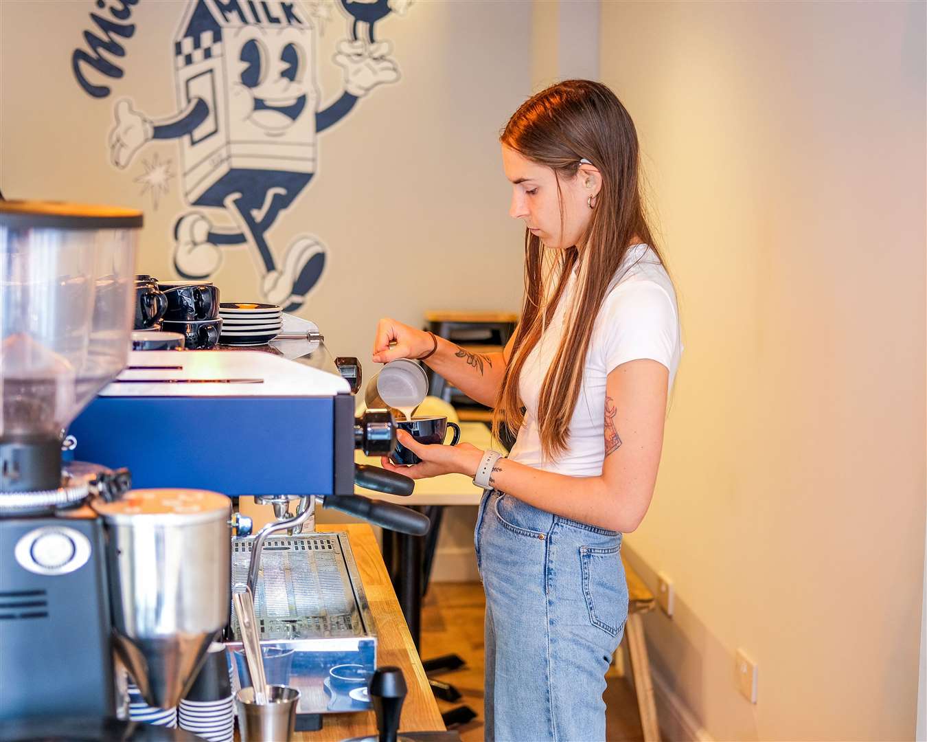 Milk & Bean will serve artisan coffee made to order along with cakes, pastries and coffee-related paraphernalia and merchandise