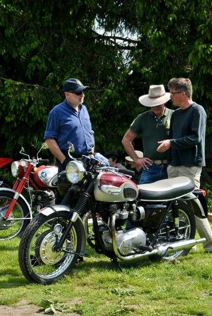 Informal meet of classic cars and motorbikes Pic: Geoff Fletcher