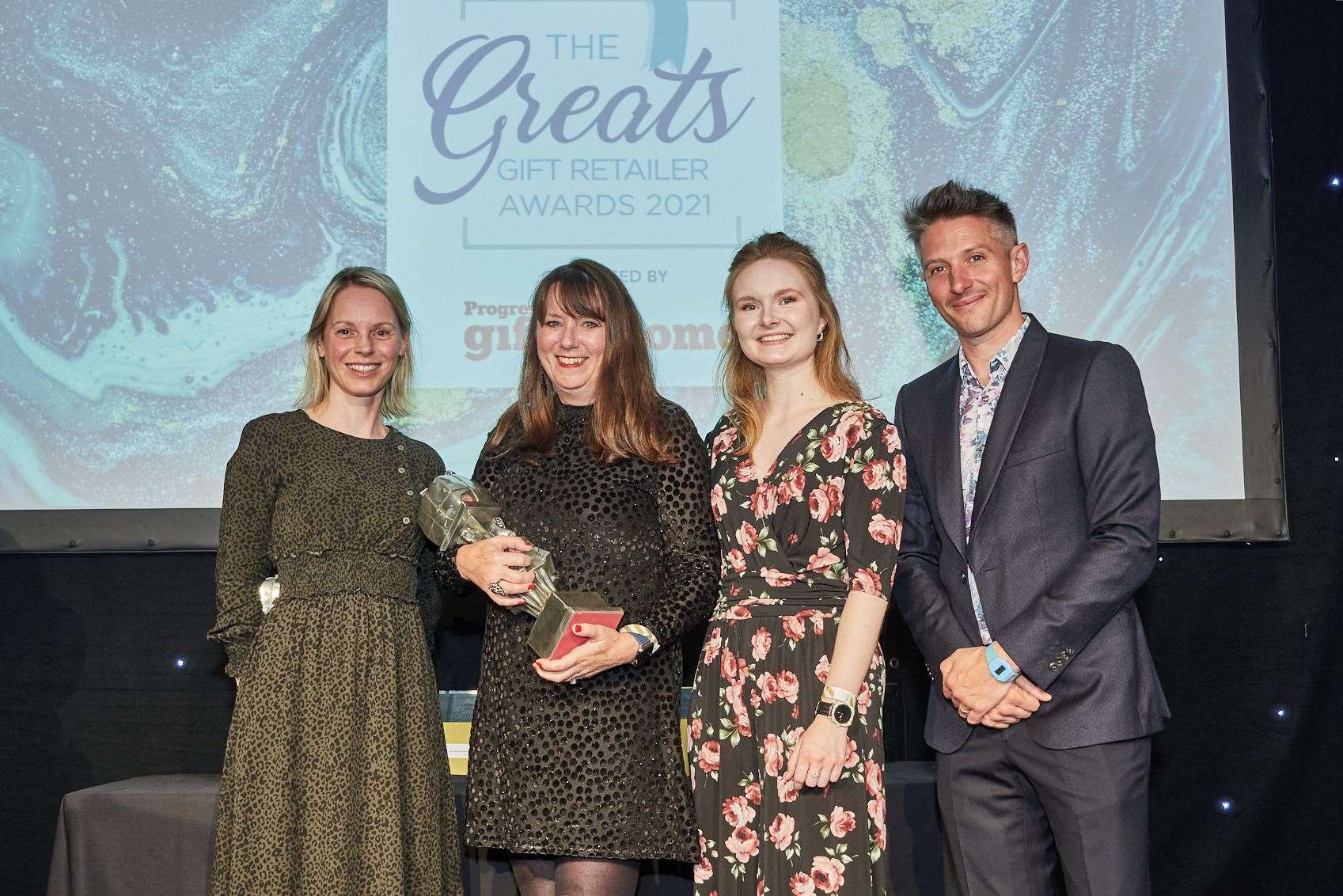 Editor of licensingsource.net and category sponsor, Samantha Loveday, Milestones Museum Retail Manager, Lorna Standing, Milestones Museum Volunteer and Visitor Engagement Duty Manager, Lizzy Chenery and Greats Picture: EDDIE MACDONALD