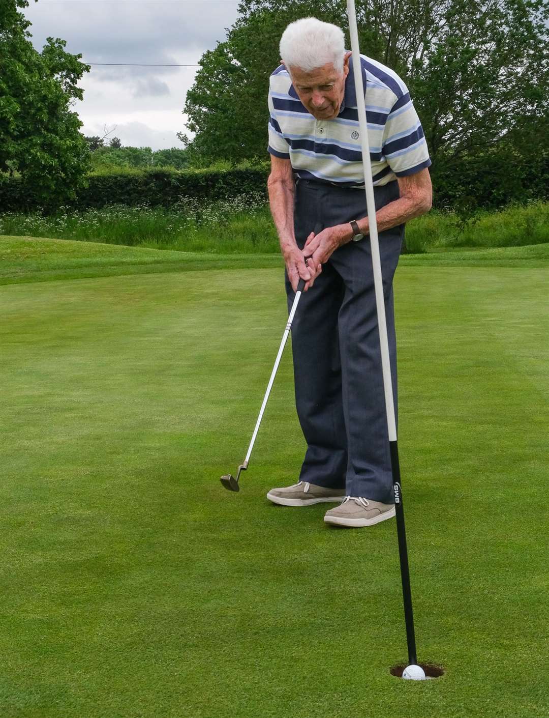 Jim Dearlove celebrates 100th Birthday with a game of golf ..Ref: 24-0221... (48094221)