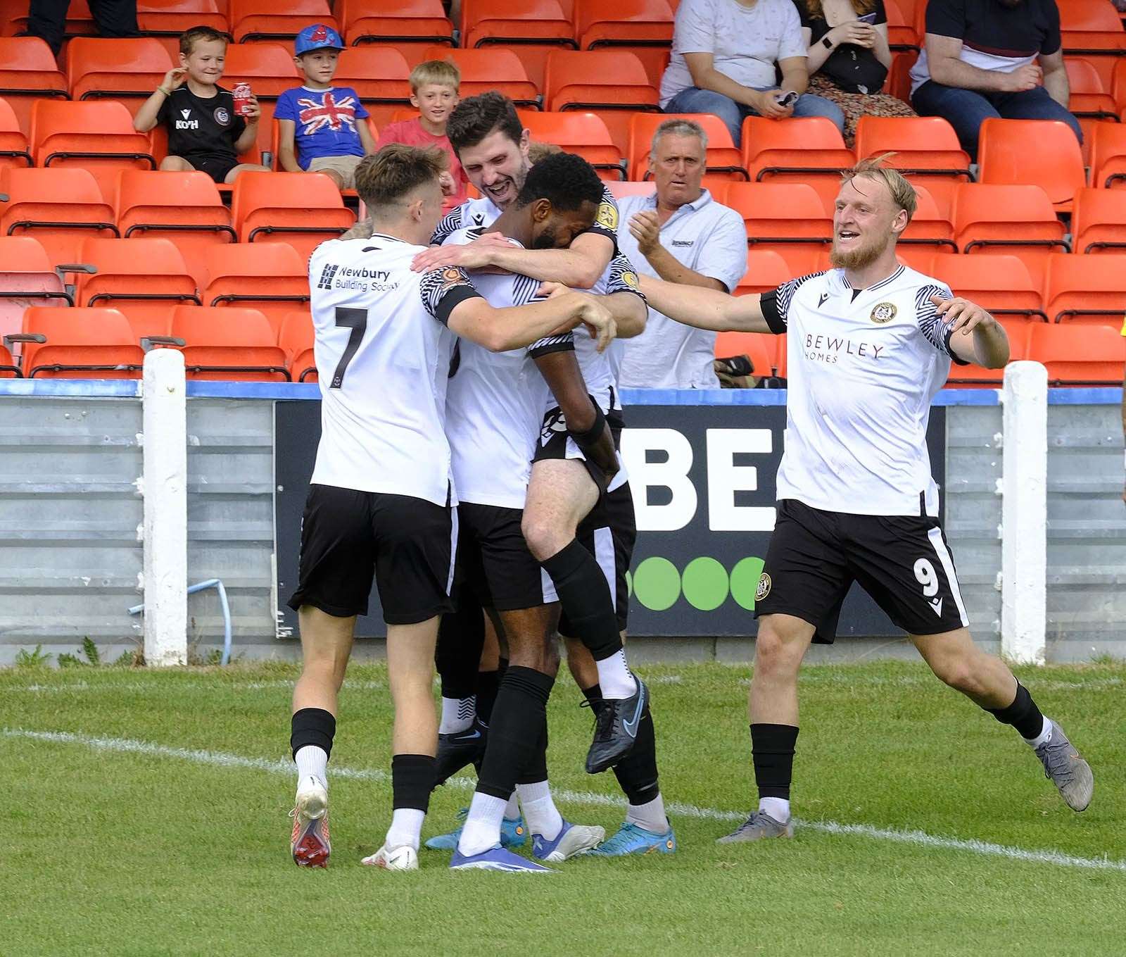 Hungerford celebrate their second goal
