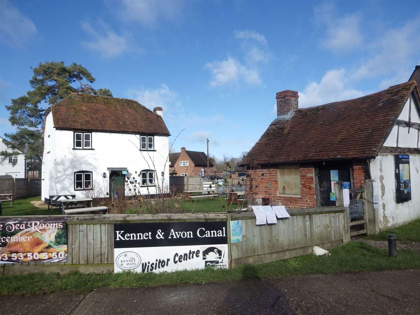 Aldermaston Tea Rooms, with the washroom to the right