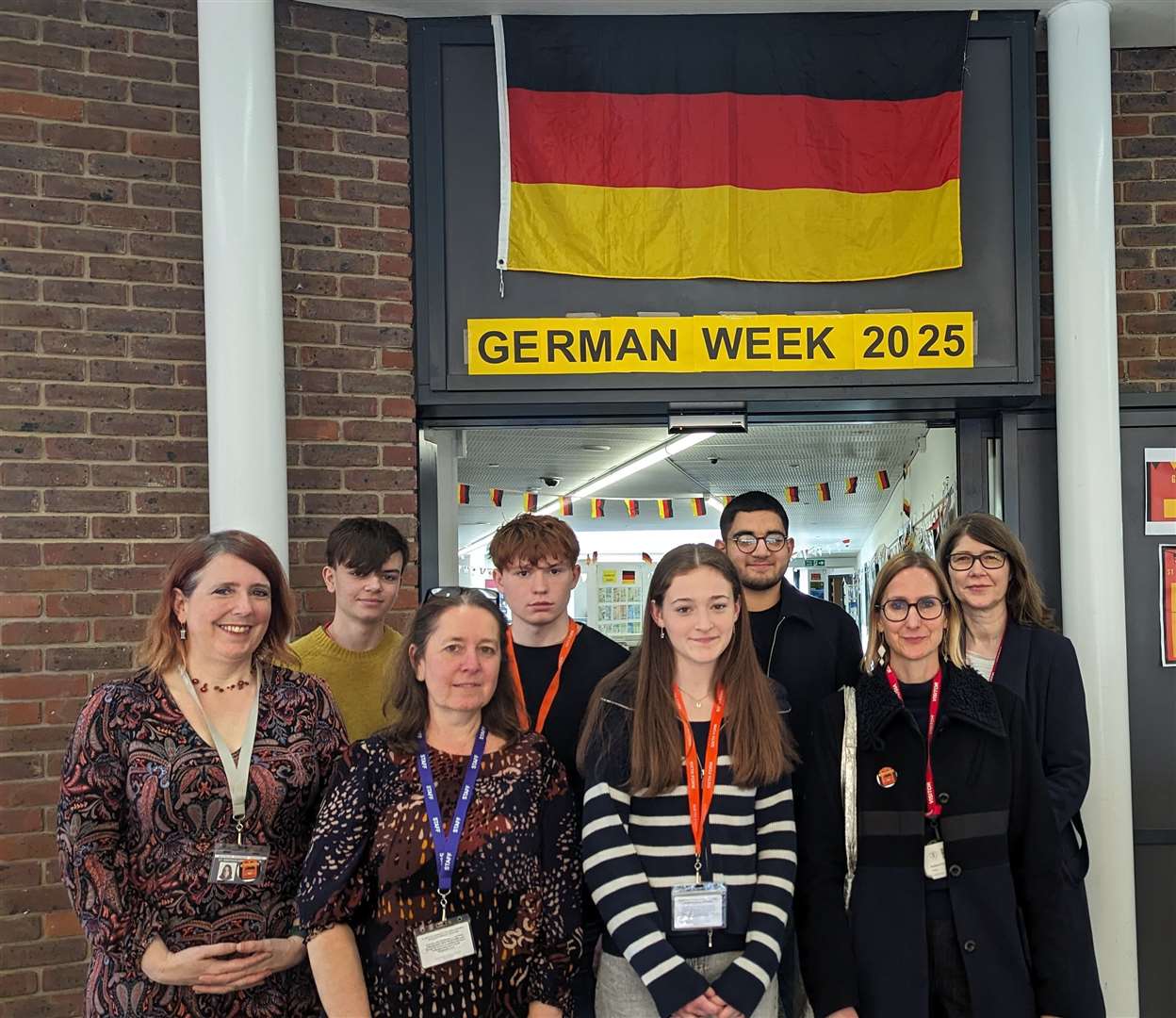 Year 12 students and staff pictured during German Week