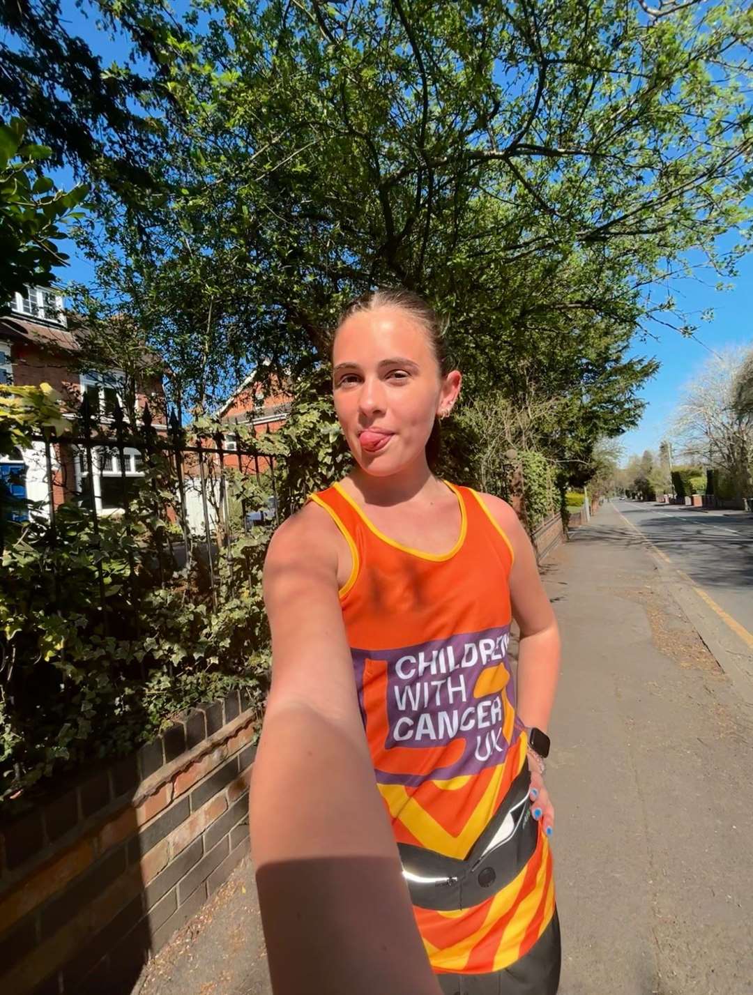 Katie Oates said she wants to prove ‘childhood cancer doesn’t define or control me’ (Handout/PA)