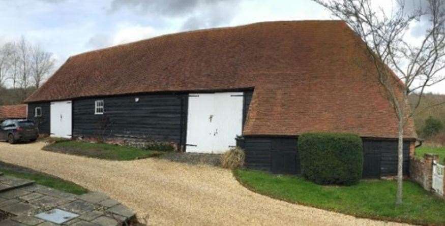The Grade-II listed barn proposed for conversion