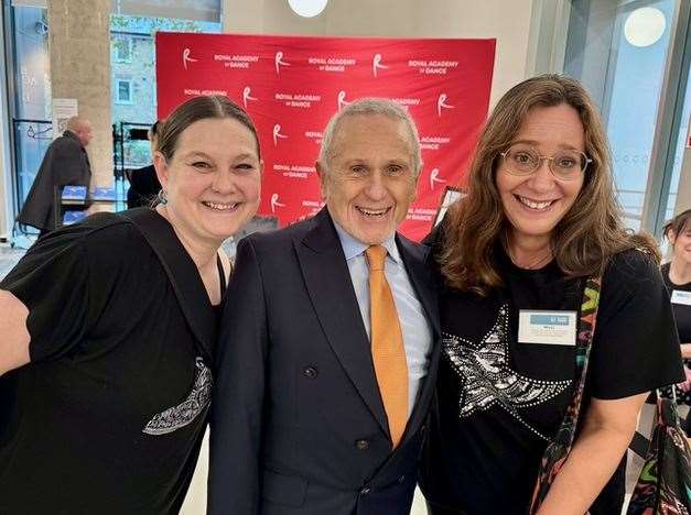 Silver Swans, Jo Marchant and Nicci Alder, with Wayne Sleep