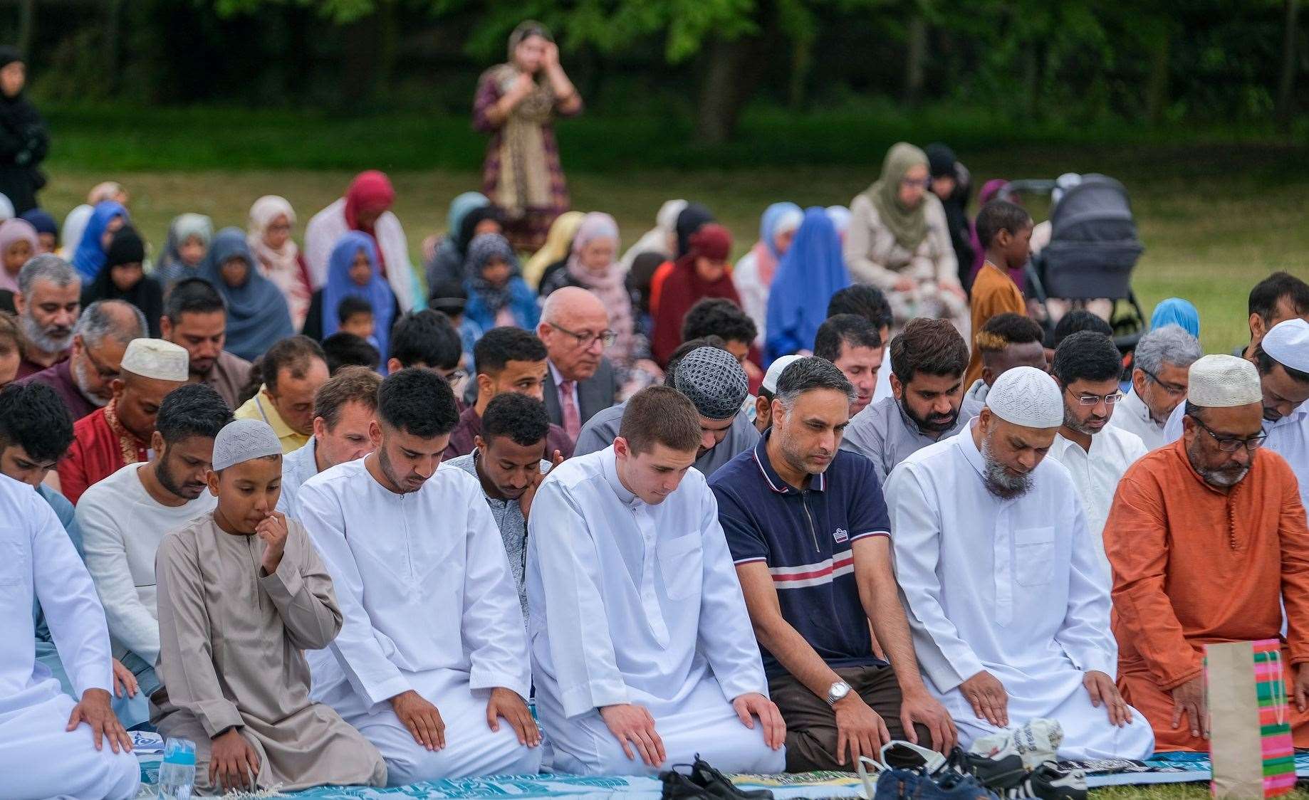 Eid prayer in the park at Henwick fields