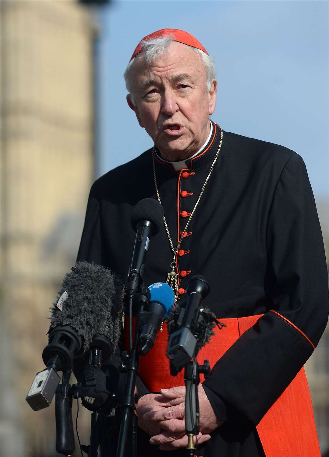 Archbishop of Westminster Cardinal Vincent Nichols said the Pope’s legacy ‘is one we must seek to carry forward and strengthen’ (Victoria Jones/PA)