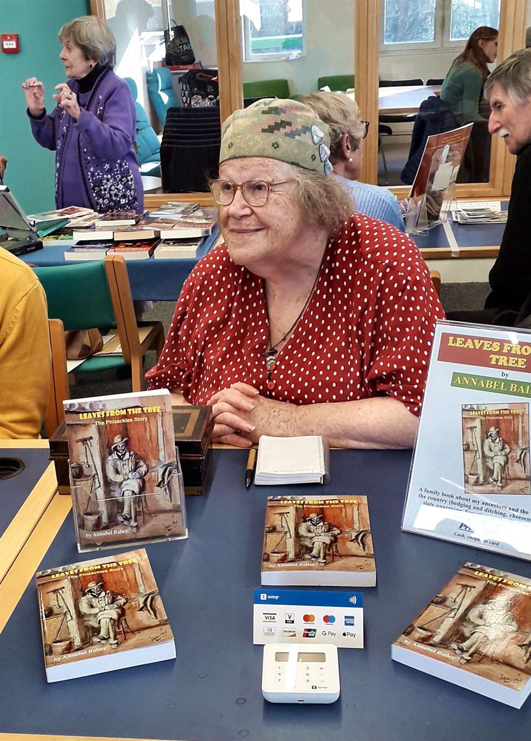 Annabel Bailey at the Author Showcase at West Berks Library Pic: Roy Bailey