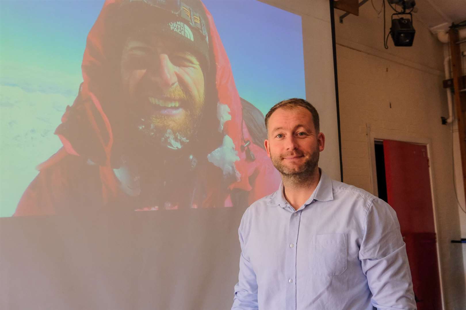 British adventurer James Ketchell visted Speenhamland School. Ref: 45-2721.