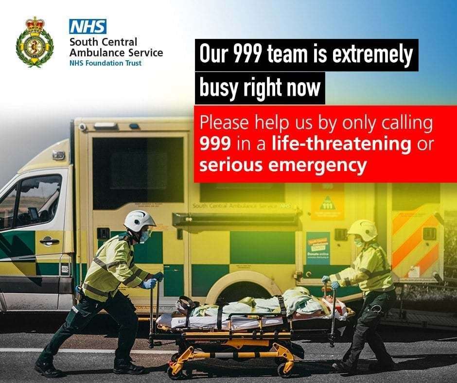 SCAS has declared a critical incident as it deals with "extreme pressures"