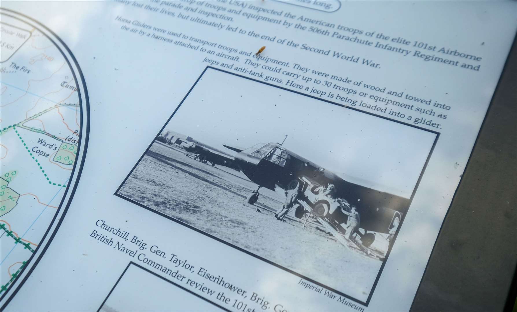 Information panel commemorating 'The Big Drop'