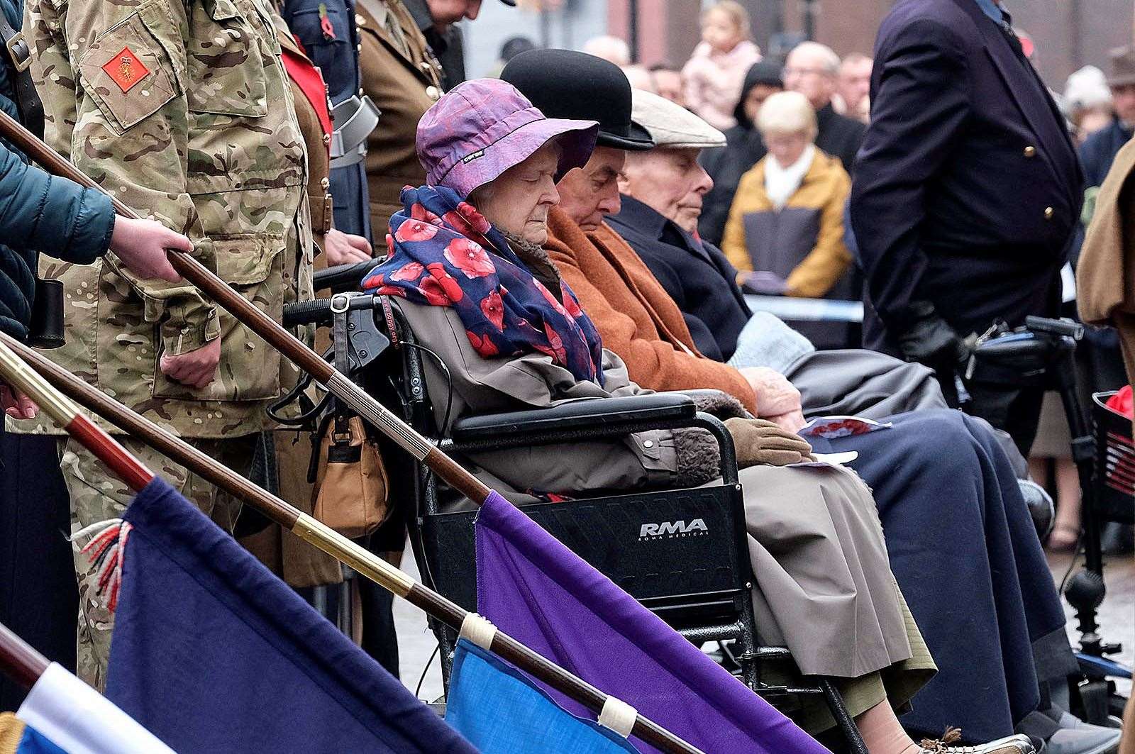 Veteran Mary in quiet reflection