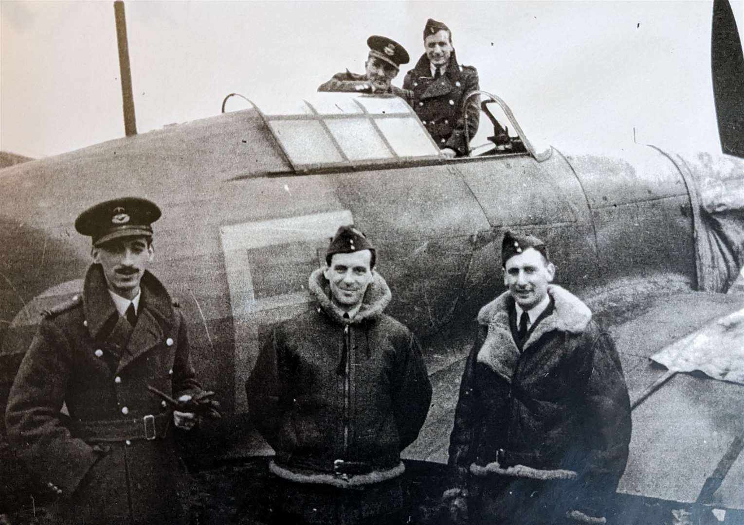 Mark Medley Carter, centre, and his crew. Credit: Emma Carter
