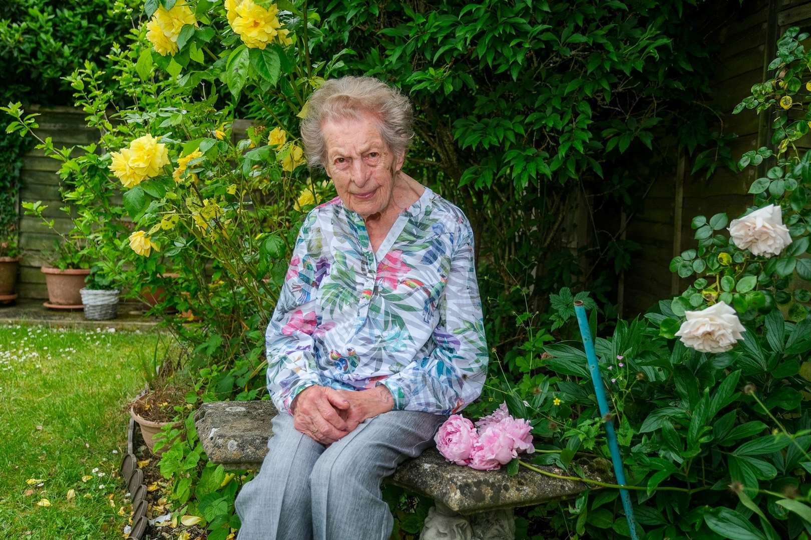 Ruth Saunders at age 107. She died in February last year