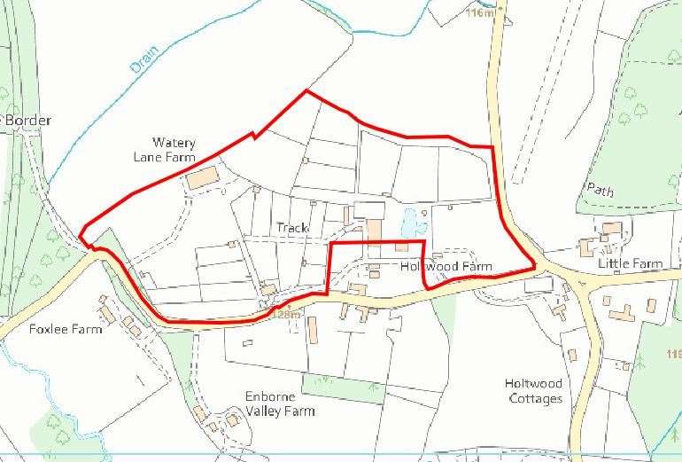 Site of Watery Lane Farm at Hamstead Marshall