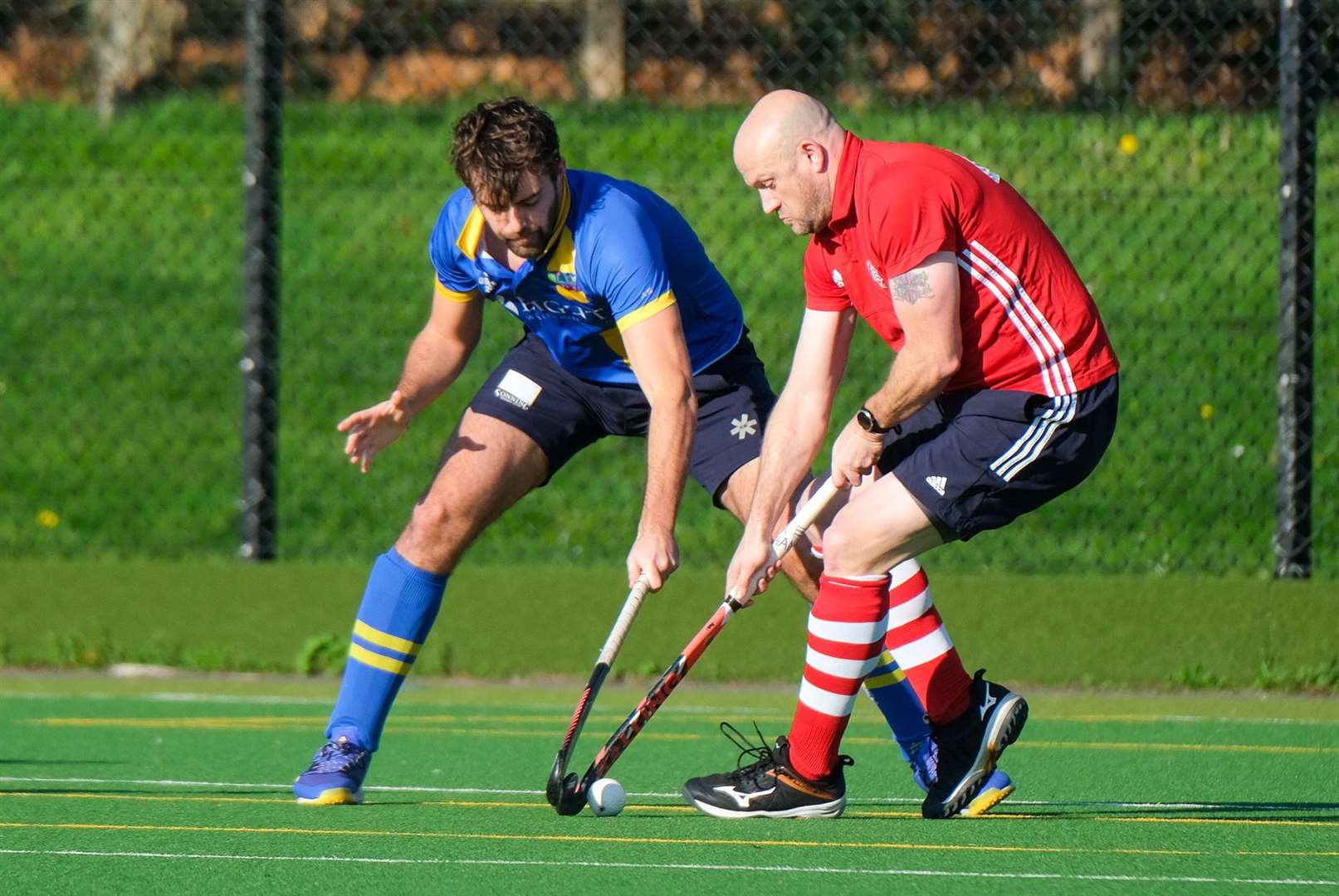Battling for the ball