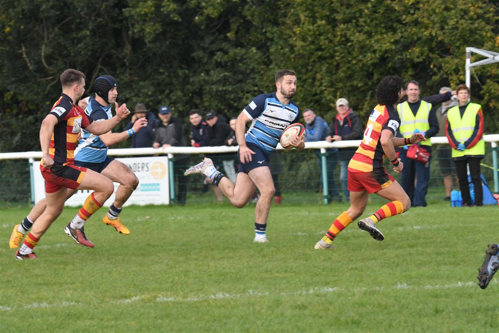 Jamie Futcher in action as Newbury Blues face Chobham - Photo: Peter Branch