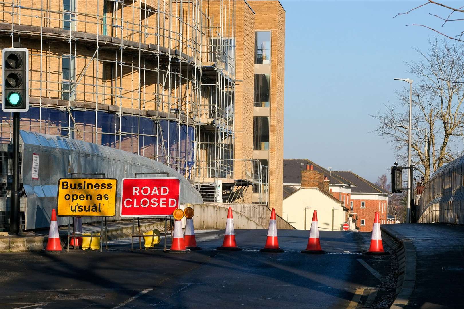 Roadworks have taken place in the area since last summer
