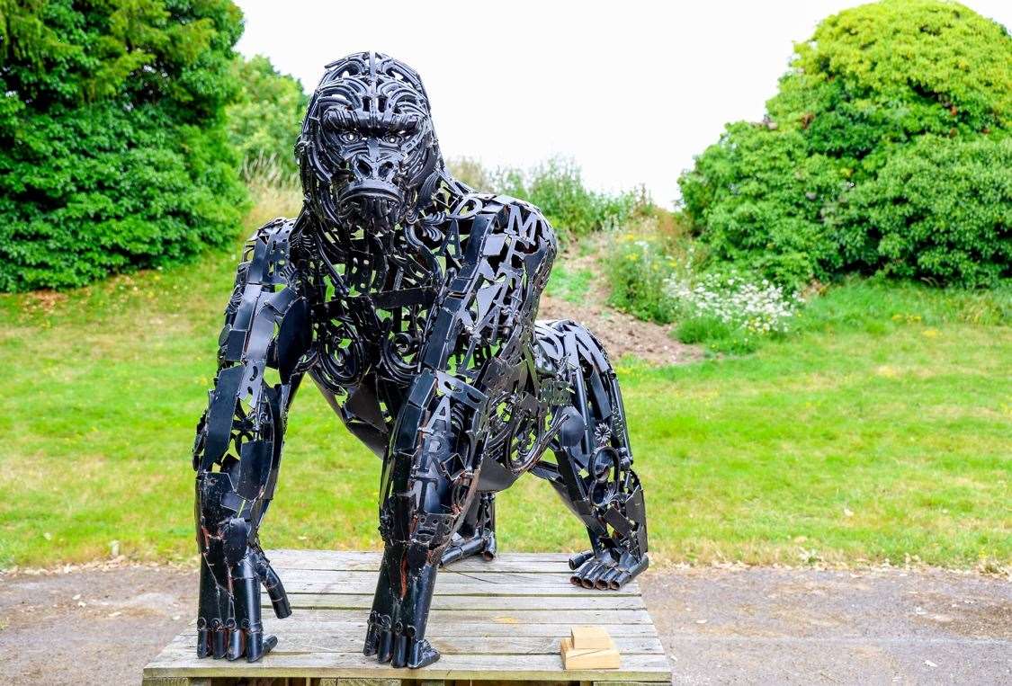 Altered States Sculpture Exhibition at Shaw House Diccon Dadey - Gorilla