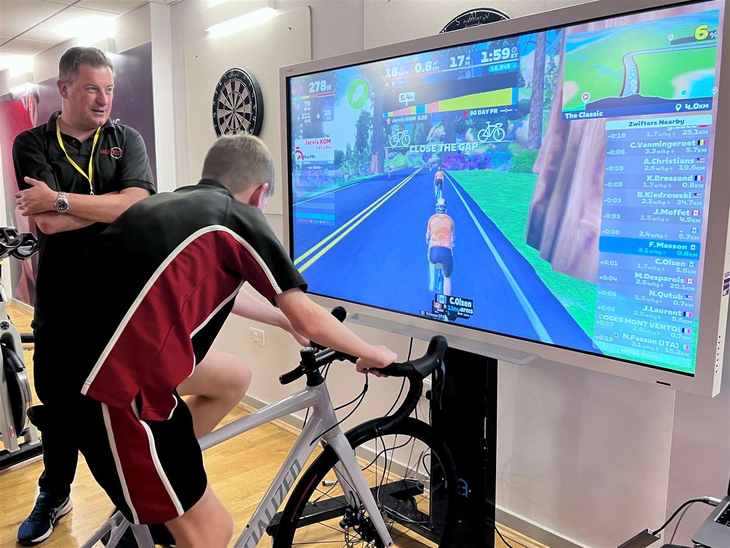 Trinity pupils' at the Newbury Road Club event