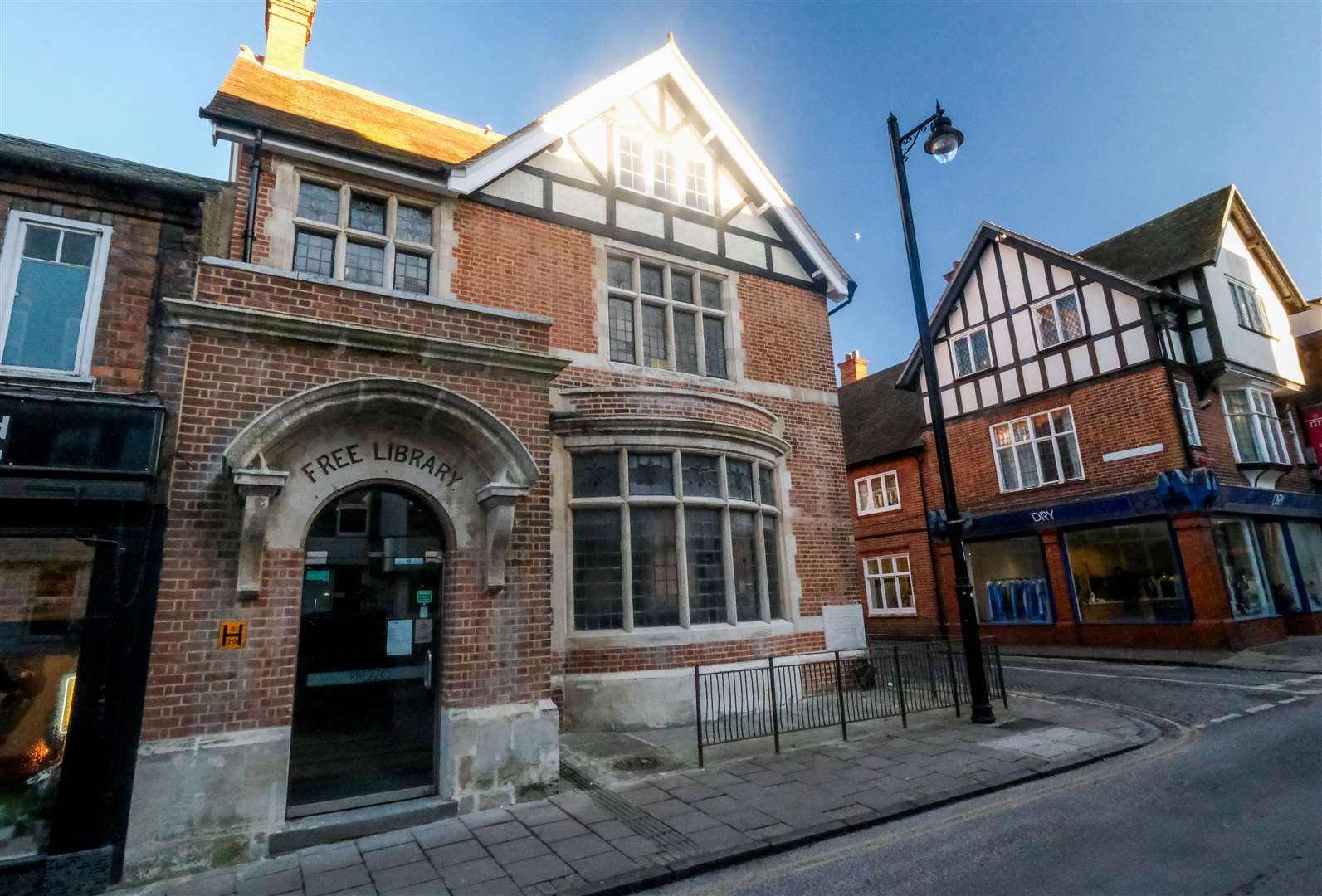 The Old Library in Cheap Street. Work has taken place to repair and conserve the exterior of the Old Library. Originally a Carnegie Library, the building was opened in 1905-06. Built with money donated by Scottish American philanthropist Andrew Carnegie and by public subscription it was designed by the Newbury Borough Surveyor and built by local builders Ref: 08-1024O
