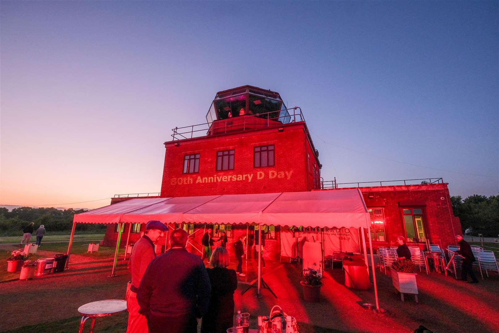 Lighting up the Control Tower at Greenham Common for D-Day