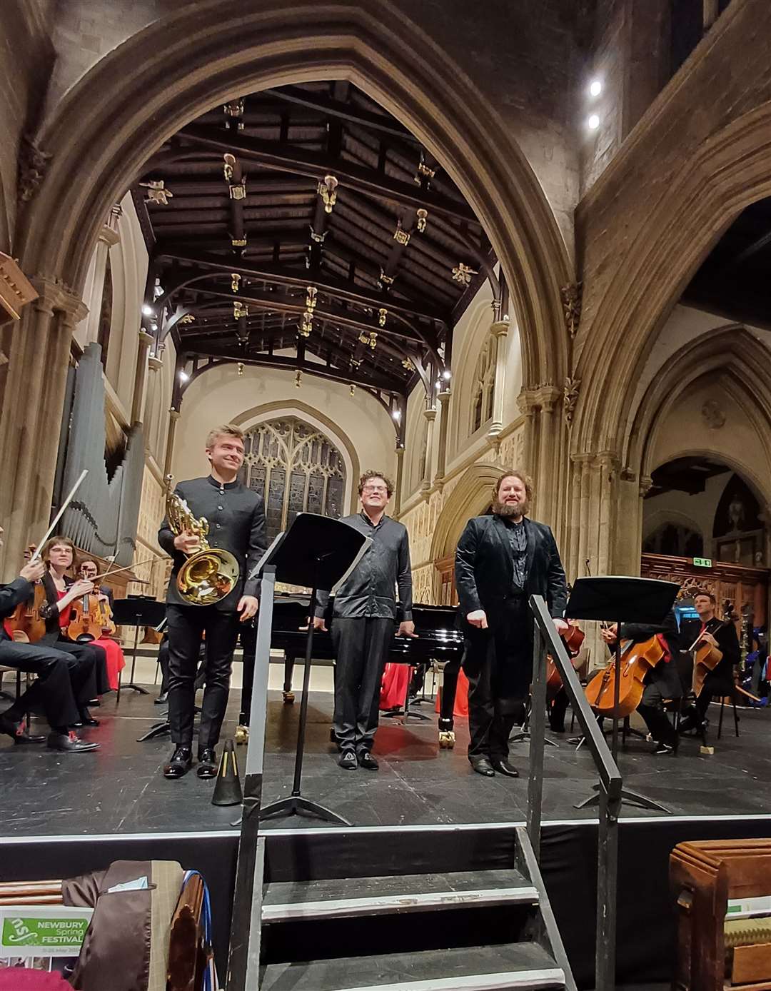The three soloists Pic: Fiona Bennett