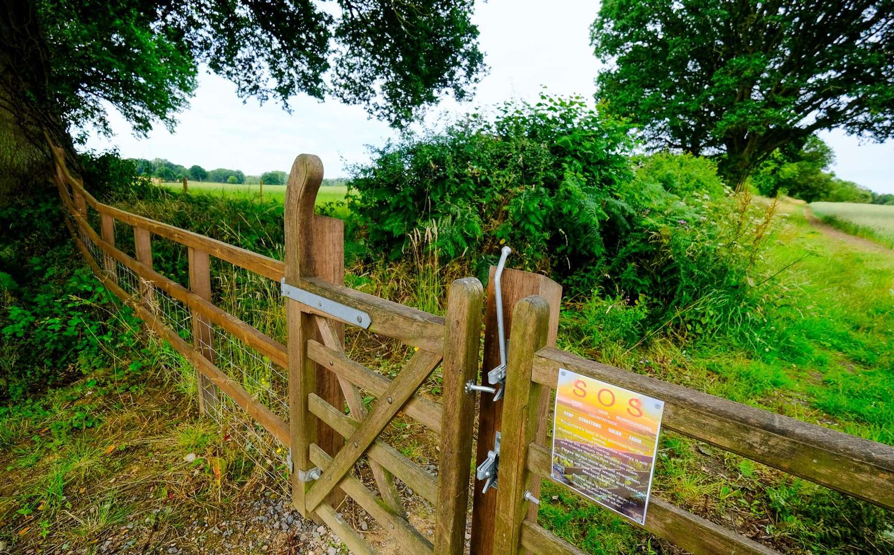 The land on Strattons Farm near Kingsclere
