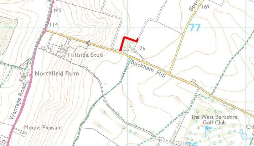 Proposed new access road at Heads Farm near Chaddleworth