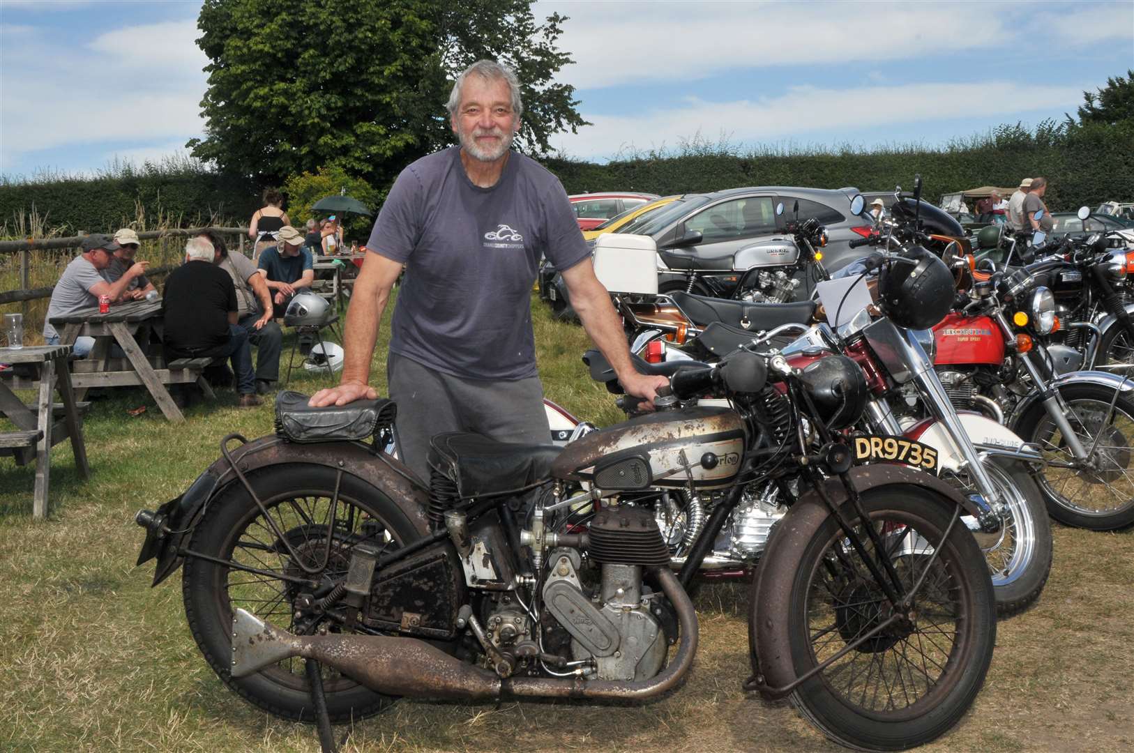 Paul Smith's Norton Model 16H motorbike, picture Geoff Fletcher