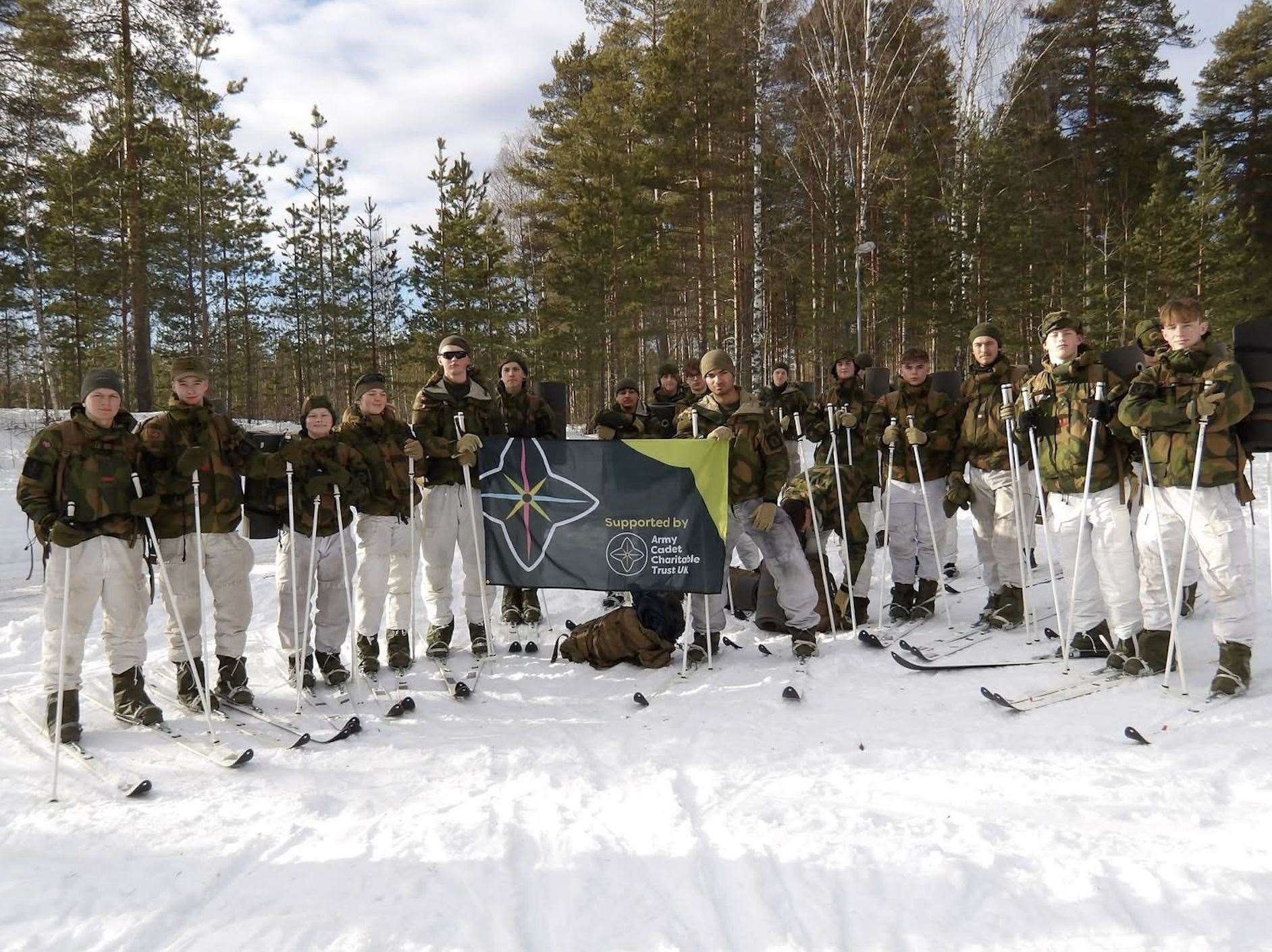 A group of 30 Berkshire Army Cadets visited Norway from February 14 to 23 to undergo the Norwegian Home Guard Youth’s basic training programme