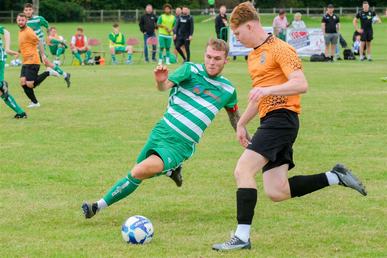 Young striker Jacob Wallace scored twice as Newbury beat Hambleden 3-2