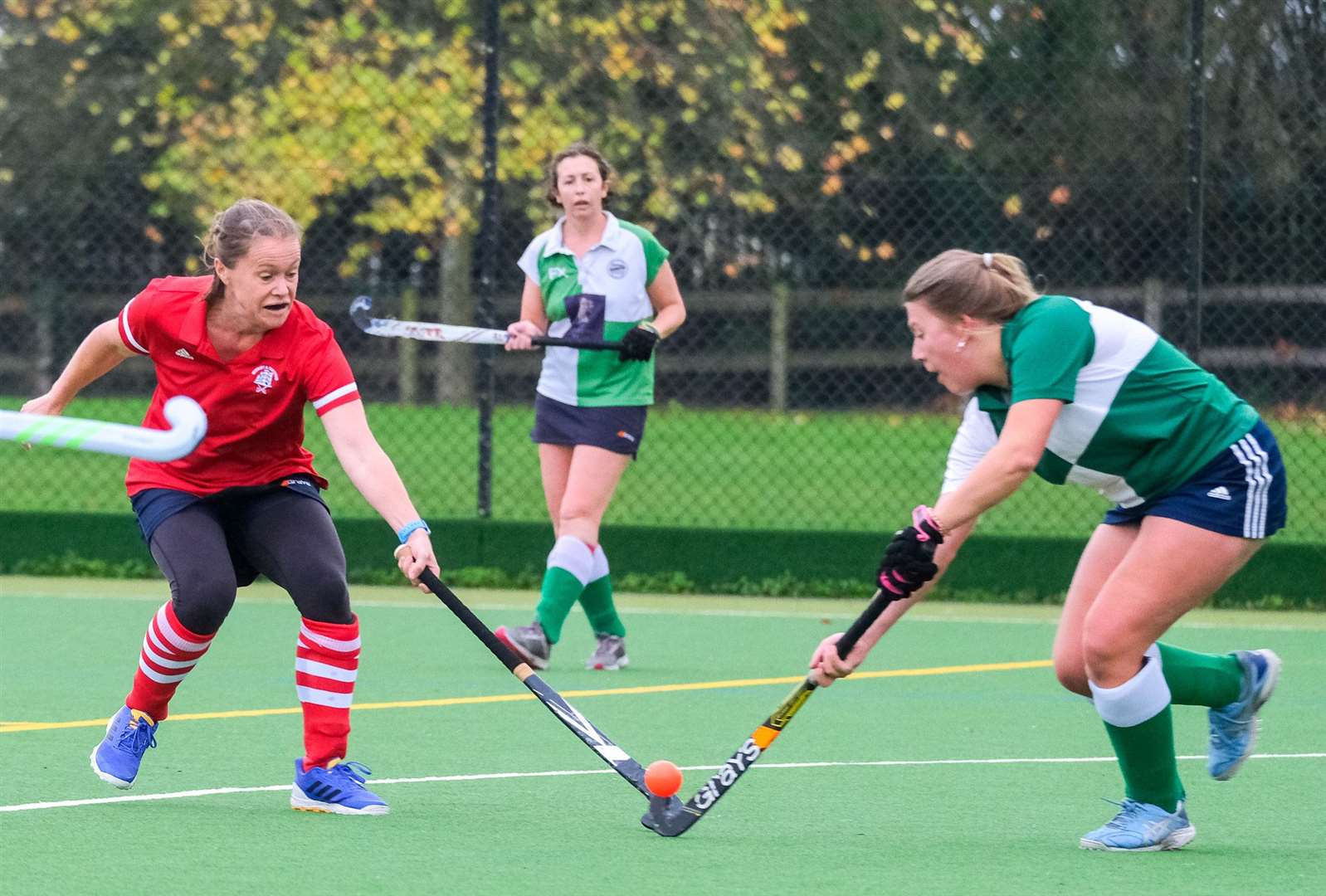 Battling for the ball