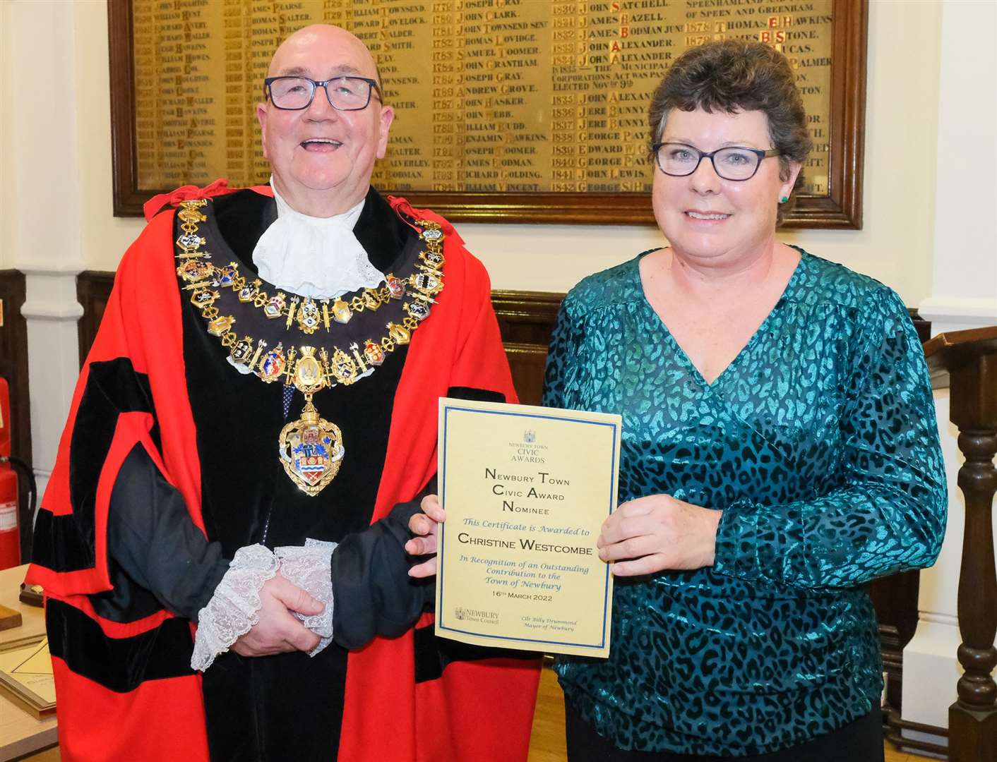 Newbury Civic Awards nominee Christine Westcombe