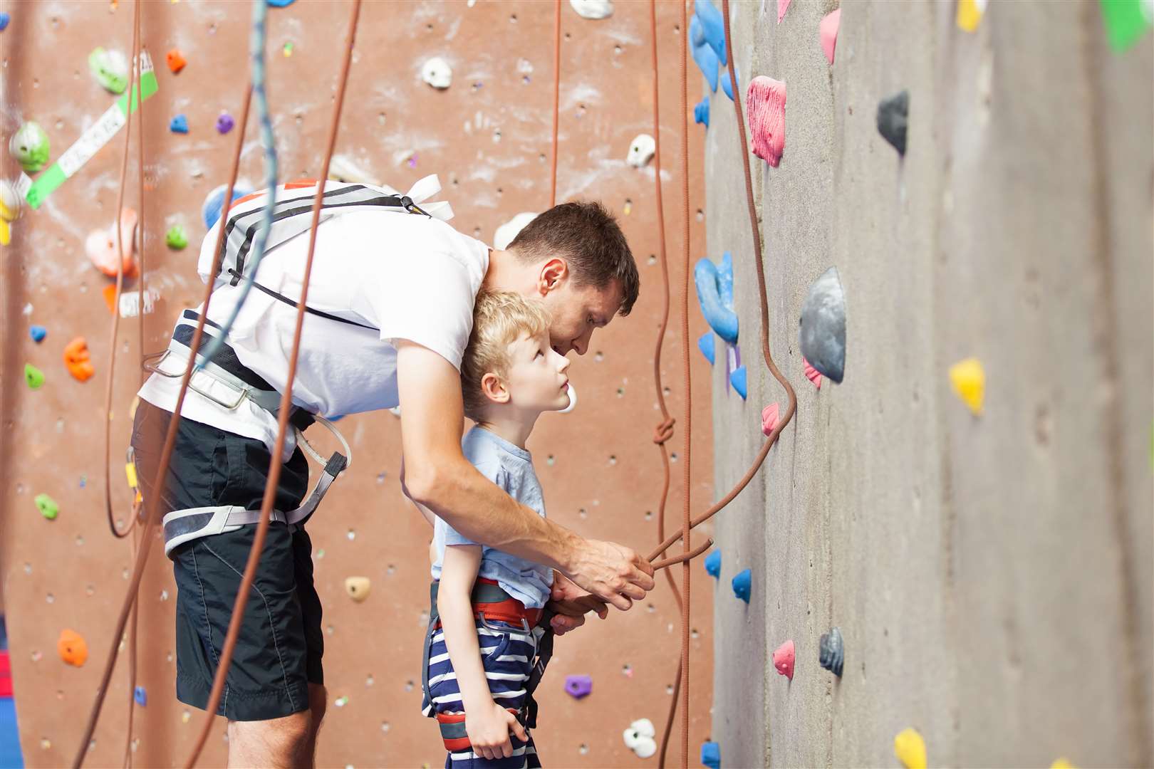 Rock climbing fun for anyone aged five and over.