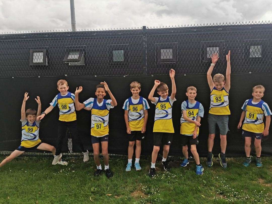 Team Kennet’s under-11 boys strike a pose