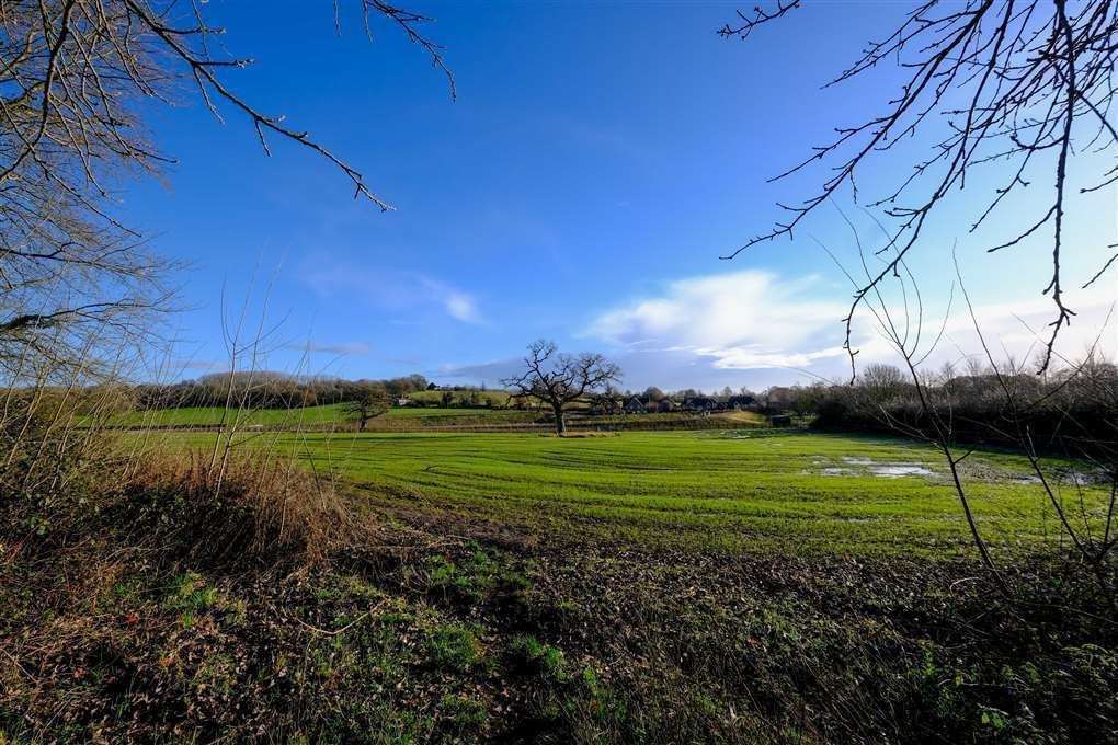The fields in Thatcham where some of the 2,500 homes could now be built