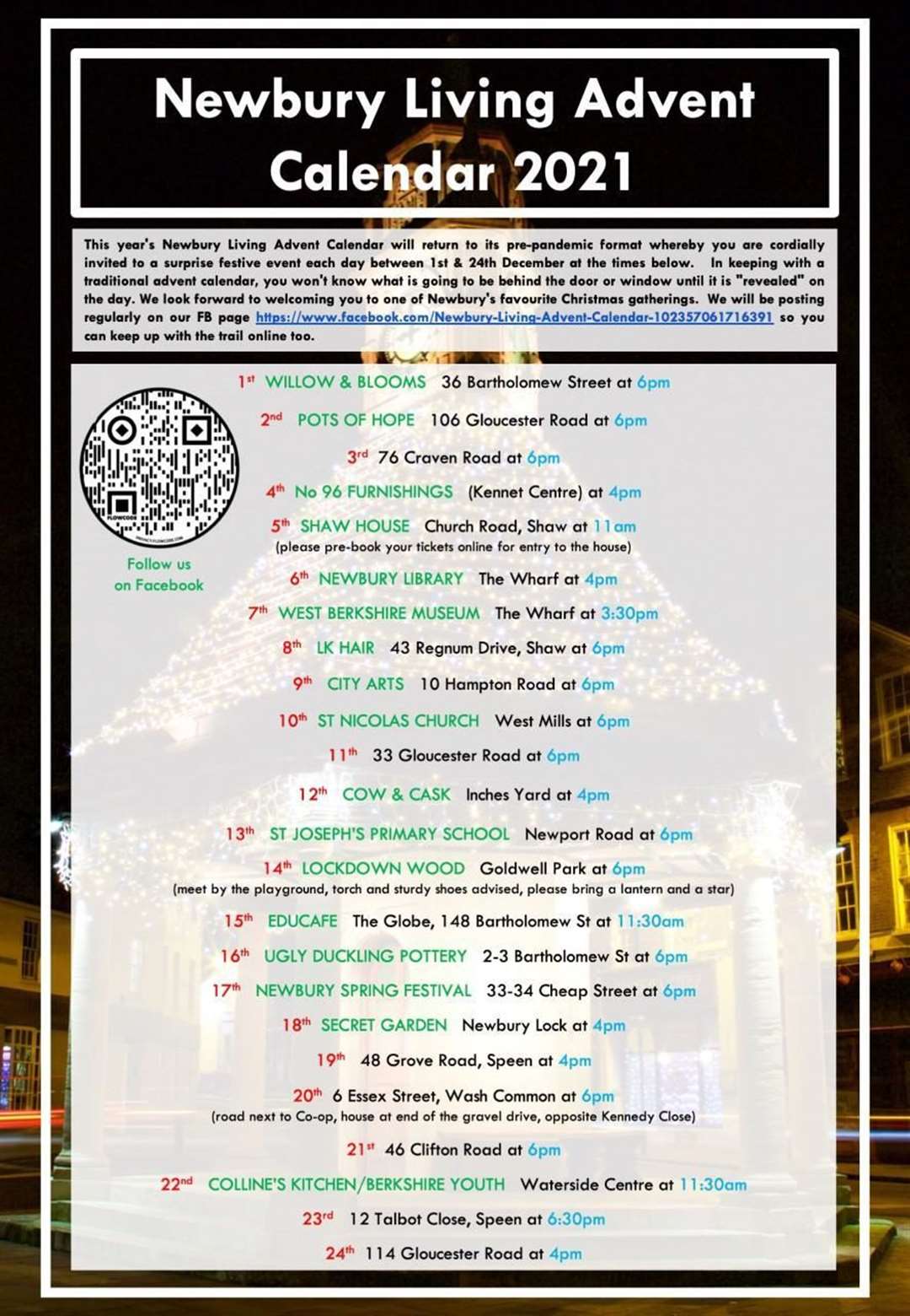 Newbury's Living Advent Calendar back to its best as daily reveals