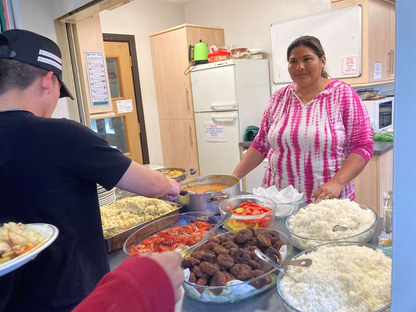 Asylum seekers staying in West Berkshire enjoyed an afternoon of games and cultural food. Picture credit: Carol Collis