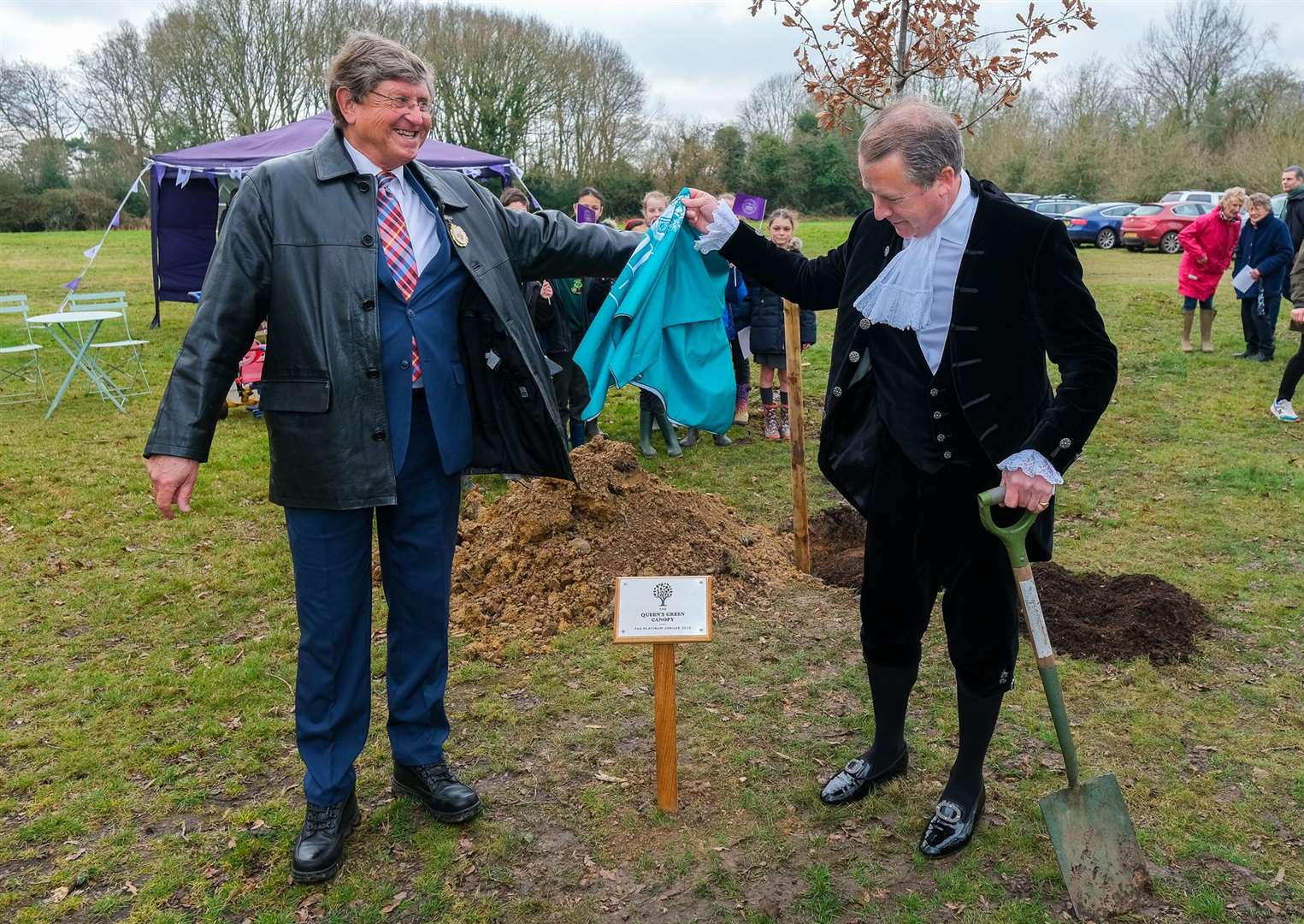 Graham Pask at a recent Queen's Jubilee tree planting event in Bucklebury